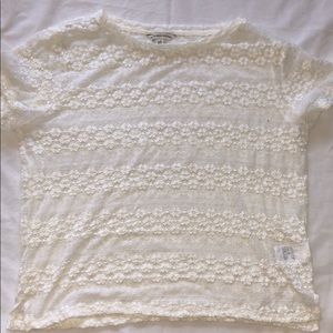 American Eagle see through cropped t-shirt